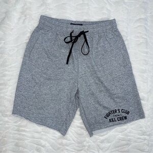 Kill Crew Athletic Gray Shorts with Black Accents